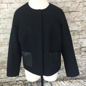 Talbots Boiled tweed zipped Jacket, sz 6